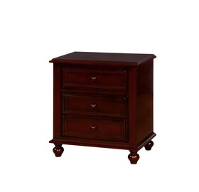 Furniture of America Ben Traditional 3-Drawer Nightstand
