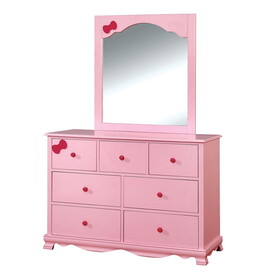 Furniture of America Tori Contemporary 7-Drawer Dresser with Mirror