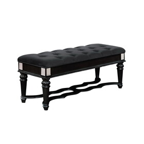Furniture of America Vabelle Traditional Button Tufted Bench