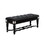 Furniture of America IDF-7194BK-BN Vabelle Traditional Button Tufted Bench in Black