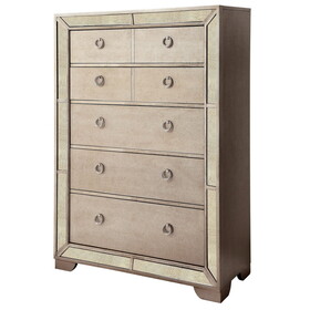 Furniture of America IDF-7195C Stolte Glam 5-Drawer Chest