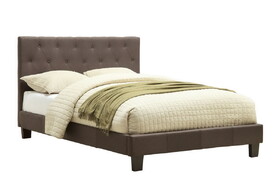 Furniture of America Valdimar Contemporary Fabric Twin Platform Bed