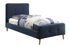 Furniture of America Neva Mid-Century Modern Tufted Full Platform Bed