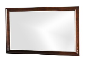 Furniture of America IDF-7302CH-M Manda Transitional Wood Framed Mirror