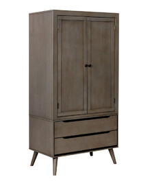 Furniture of America Bella Mid-Century Modern Armoire with 2 Doors