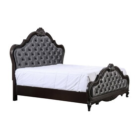 Furniture of America IDF-7426Q Fiana Traditional Button-Tufted Bed