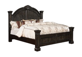 Furniture of America IDF-7428Q Teverly Traditional Wood Carved Bed