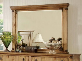 Furniture of America IDF-7449M Manis Cottage Wood Framed Mirror