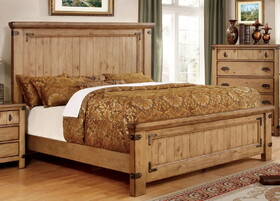 Furniture of America Manis Cottage Solid Wood Panel Bed