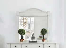 Furniture of America IDF-7562M Hyerly Transitional Wood Framed Mirror