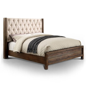 Furniture of America IDF-7577Q Milone Rustic Wood Panel Bed in Queen