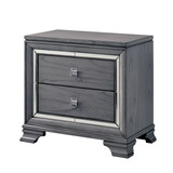 Furniture of America IDF-7579N Phinnes Contemporary 2-Drawer Nightstand