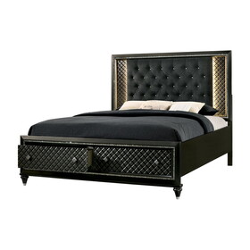 Furniture of America Margrite Contemporary Solid Wood Platform Bed