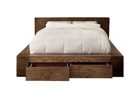 Furniture of America Assaro Rustic Wood Platform Bed