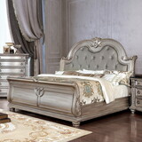 Furniture of America Karlia Traditional Tufted Queen Sleigh Bed