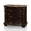 Furniture of America IDF-7670N Karlia Traditional 3-Drawer Nightstand in Brown Cherry