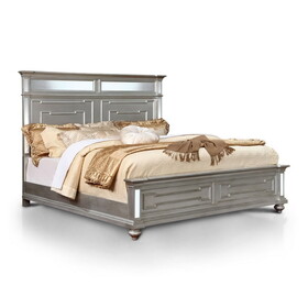 Furniture of America Lindsey Contemporary Solid Wood Panel Bed