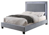 Furniture of America Drew Contemporary Flannelette Platform Bed