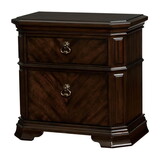 Furniture of America IDF-7751N Vayela Traditional 2-Drawer Nightstand