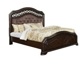 Furniture of America Nirah Traditional Button Tufted Panel Bed