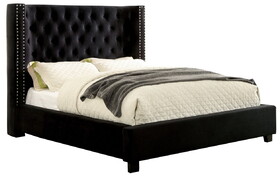 Furniture of America Piklin Transitional Queen Wingback Bed
