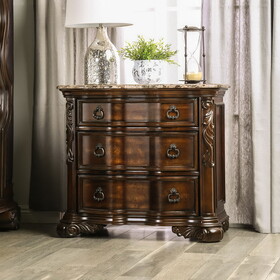 Furniture of America IDF-7859N Aolo Traditional 3-Drawer Nightstand