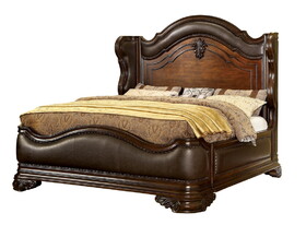 Furniture of America Aolo Traditional Wingback Bed