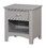 Furniture of America IDF-7905GY-N Tammy Transitional Open Storage Nightstand in Gray