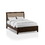 Furniture of America IDF-7917Q Caribou Upholstered Queen Bed in Walnut