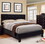 Furniture of America IDF-7949BK-T Ervin Contemporary Faux Leather Twin Platform Bed in Black