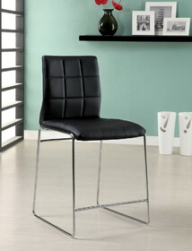Furniture of America Lonne Contemporary Padded Counter Height Chairs