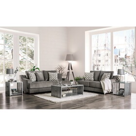 Furniture of America IDF-9101-LV Devondra Contemporary Upholstered Loveseat