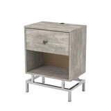 Furniture of America Lyn End Table with USB Port