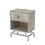 Furniture of America IDF-AC319LG Lyn End Table with USB Port in Light Gray