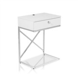 Furniture of America Kylie End Table with USB Port