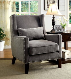Furniture of America Cindi Transitional Upholstered Accent Chair