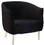 Furniture of America IDF-AC6348BK Toulon Contemporary Upholstered Accent Chair in Black