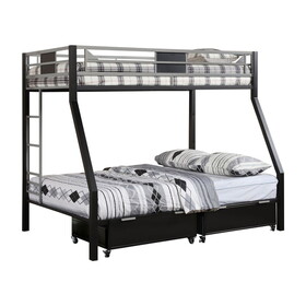 Furniture of America IDF-BK1022 Bayne Contemporary Metal Bunk Bed