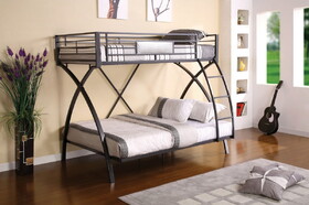 Furniture of America IDF-BK1029 Xenia Contemporary Metal Bunk Bed