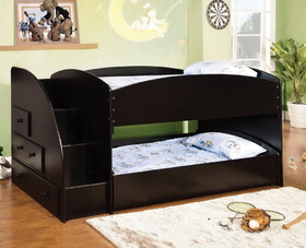 Furniture of America Marconi Contemporary Solid Wood Bunk Bed