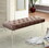 Furniture of America IDF-BN6202BR Windry Contemporary Button Tufted Bench