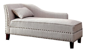 Furniture of America Jack Contemporary Upholstered Chaise