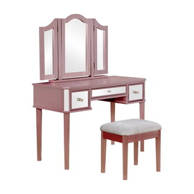 Furniture of America Alma Contemporary Solid Wood Vanity Set
