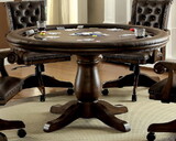 Furniture of America IDF-GM347-T Fergo Contemporary Faux Leather Interchangeable Game Table