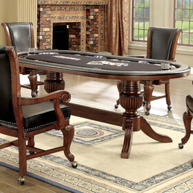 Furniture of America Dyeson Contemporary Oval Game Table