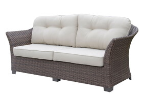Furniture of America IDF-OS1829BR-SF Sorieda Contemporary Padded Patio Sofa