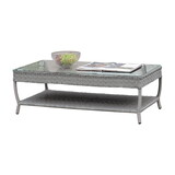 Furniture of America IDF-OS1881-C Mesa Contemporary Glass Top Patio Coffee Table