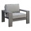 Furniture of America IDF-OS1883-CH-2PK Luna Contemporary Padded Patio Arm Chairs (Set of 2)