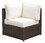Furniture of America IDF-OS2136-C Fischer Contemporary Padded Patio Corner Chair
