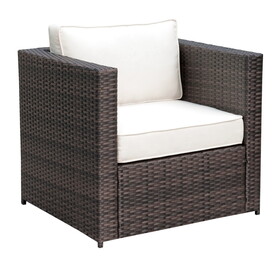 Furniture of America IDF-OS2136-D Fischer Contemporary Padded Patio Arm Chair